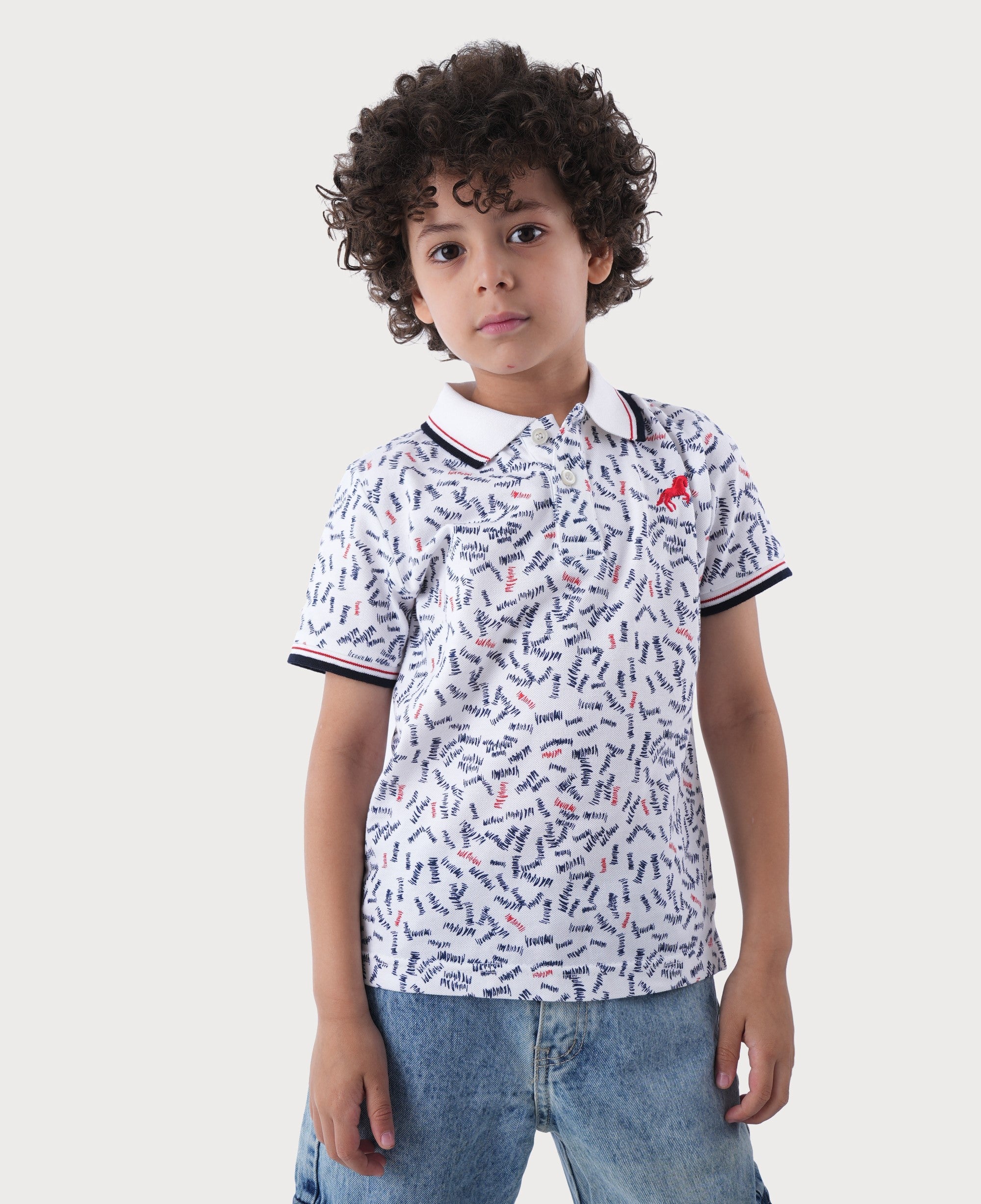 Polo Shirt Over Print With Playful Patterns