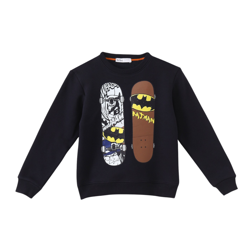 Sweatshirt With Front Print Batman Skateboards