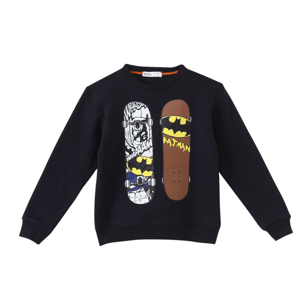 Sweatshirt With Front Print Batman Skateboards