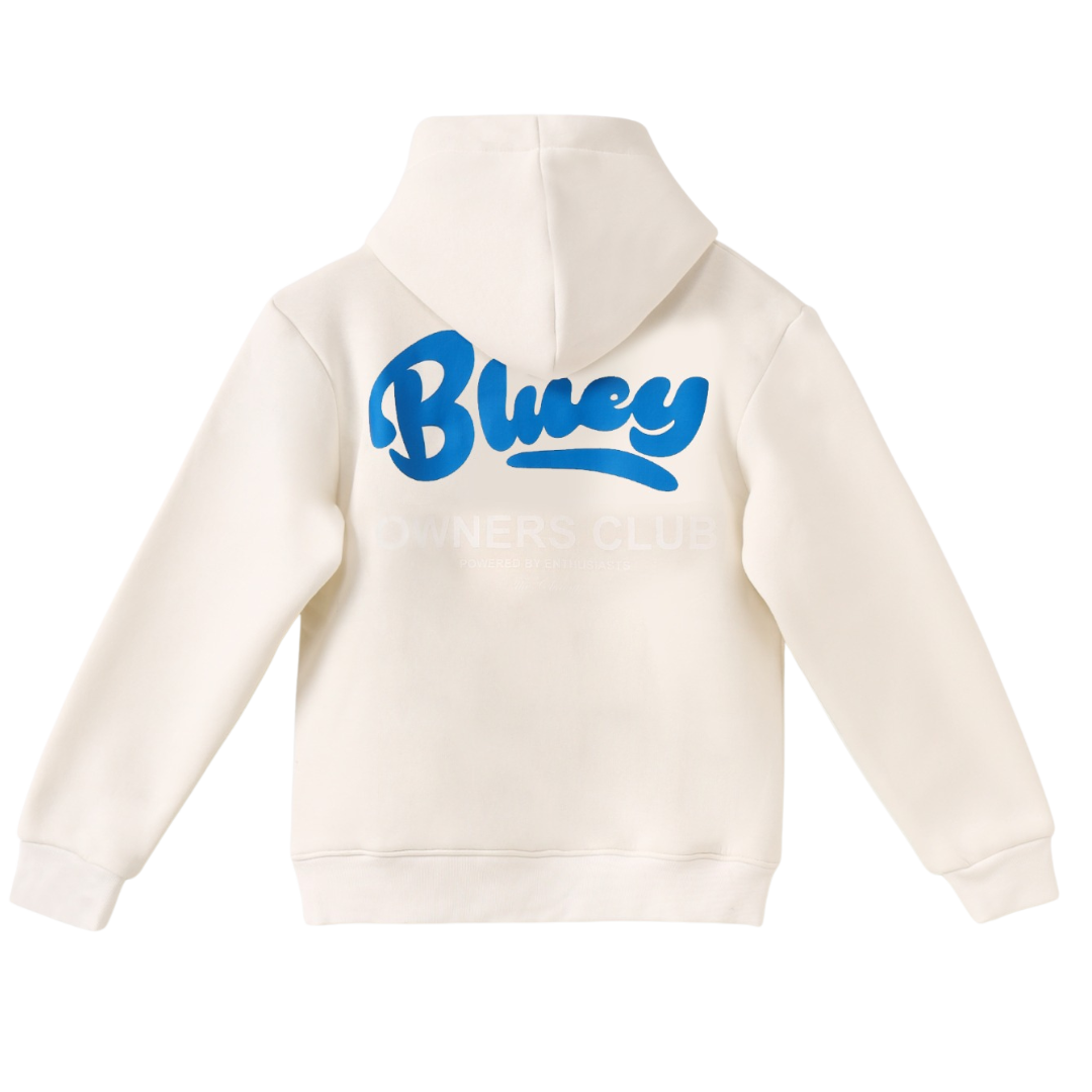 Hoodie with Bold Blue 'Bluey' Back Print