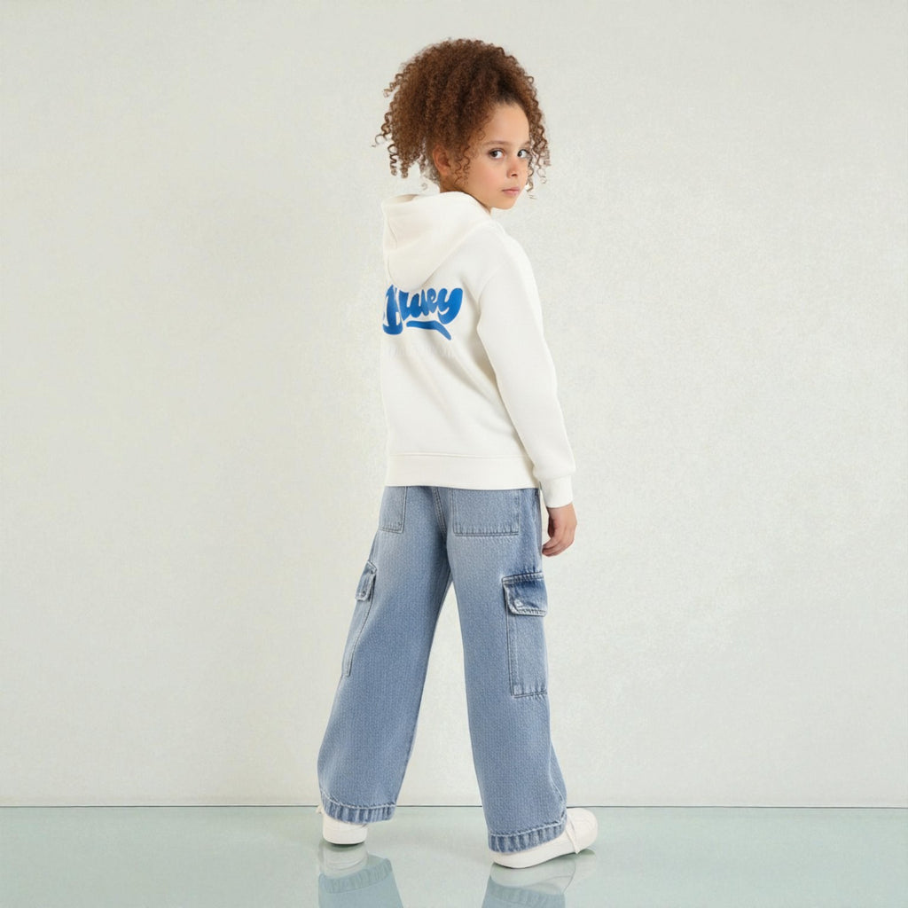 Hoodie with Bold Blue 'Bluey' Back Print