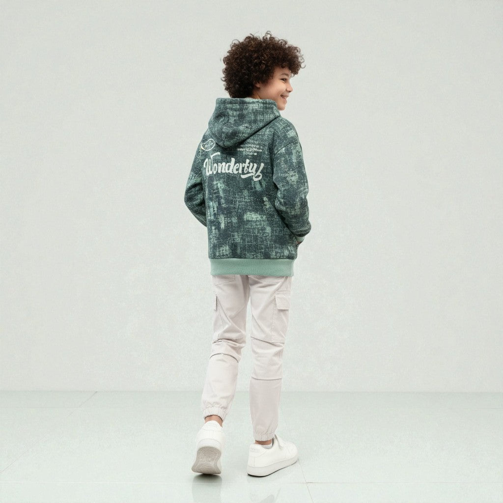 Hoodie Full Cover With Back Print Abstract Pattern Wonderfly