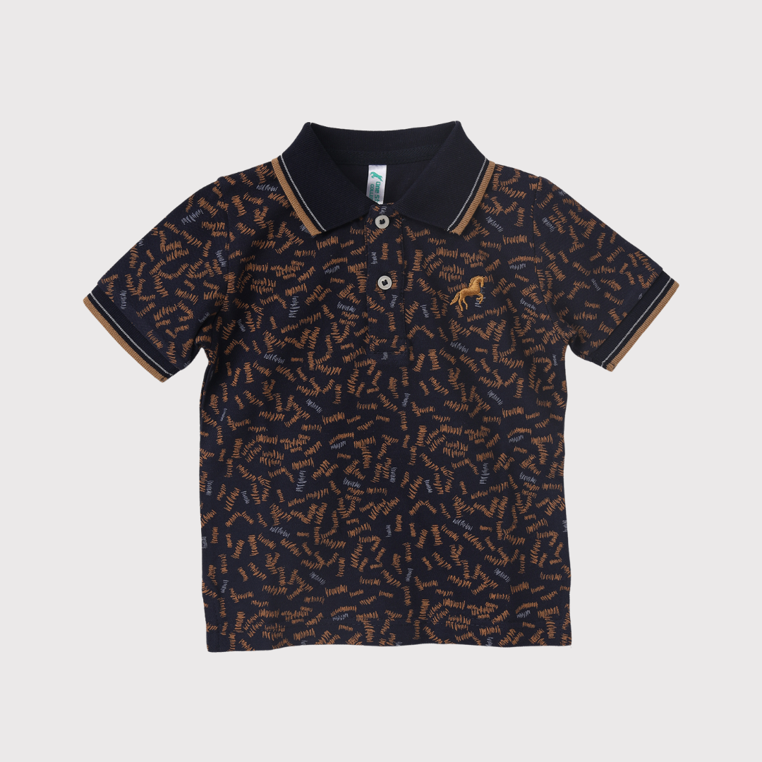 Polo Shirt Over Print With Playful Patterns