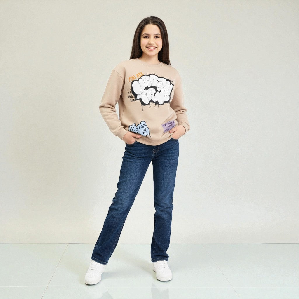 Sweatshirt Typography Printed