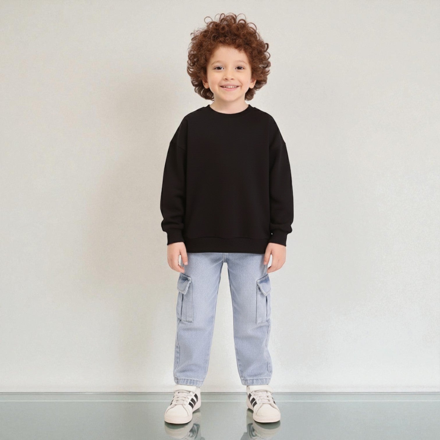 Sweatshirt With Multicolor Football And SEASONAL HERO Back Print