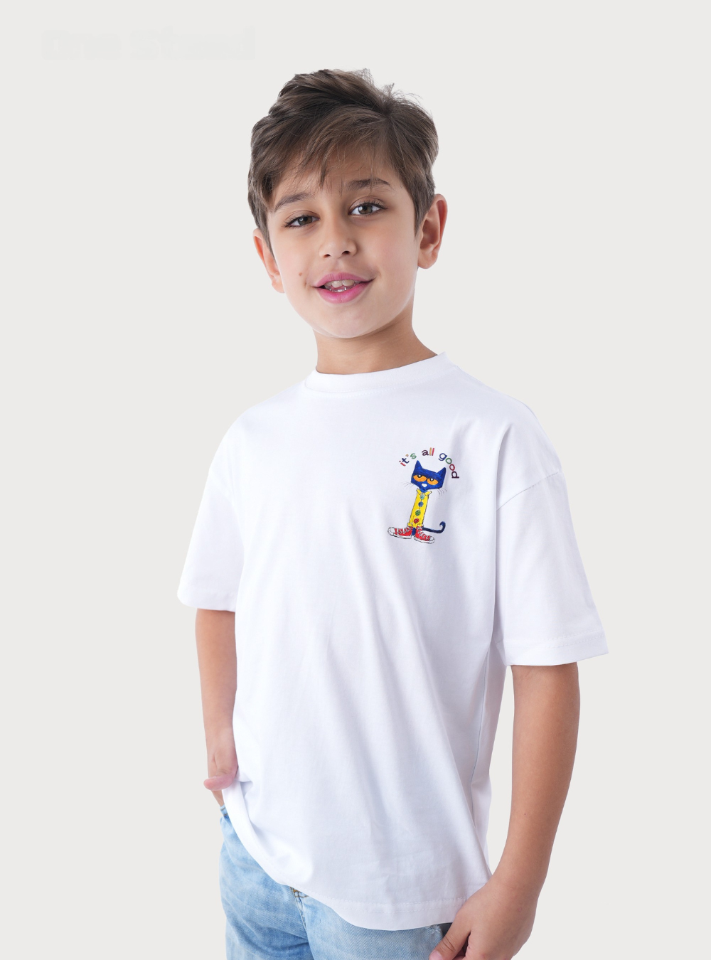 T-Shirt with Print Cat