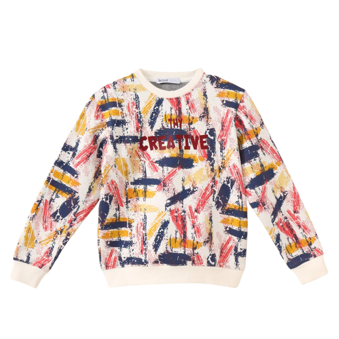 Sweatshirt Full cover printed "Creative"