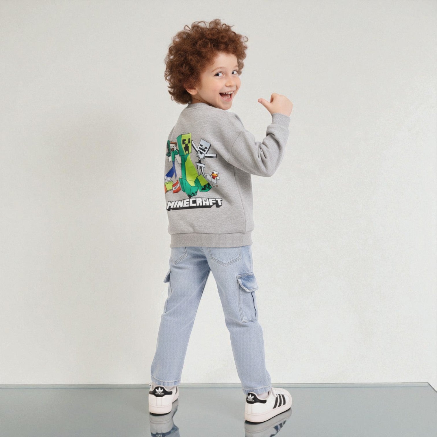 Sweatshirt With Print Minecraft