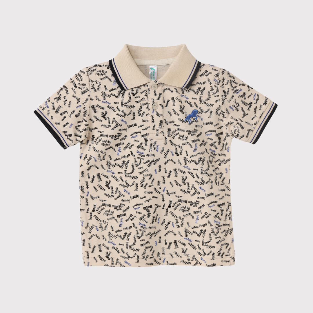 Polo Shirt Over Print With Playful Patterns