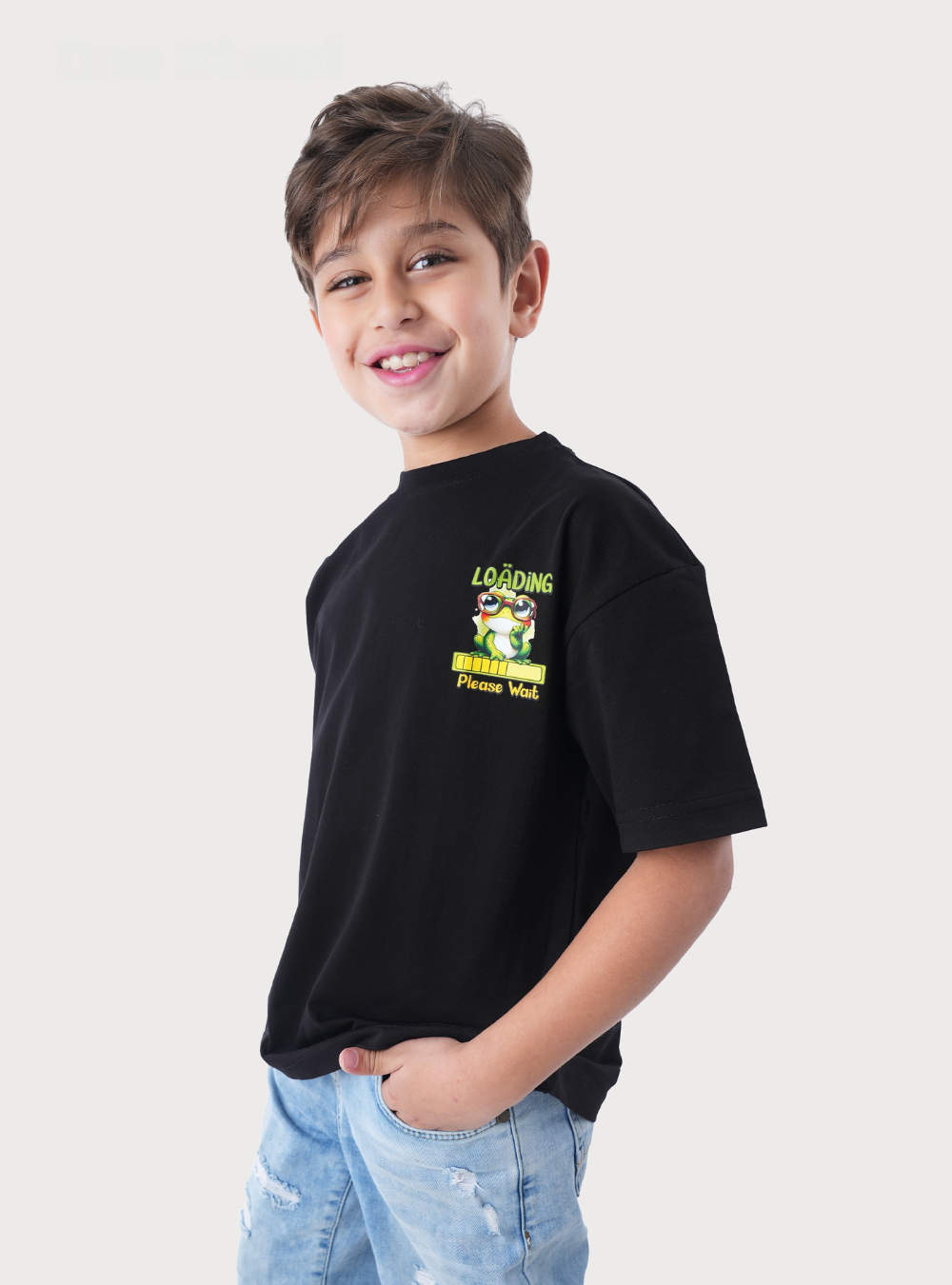 T-Shirt with Frog Print