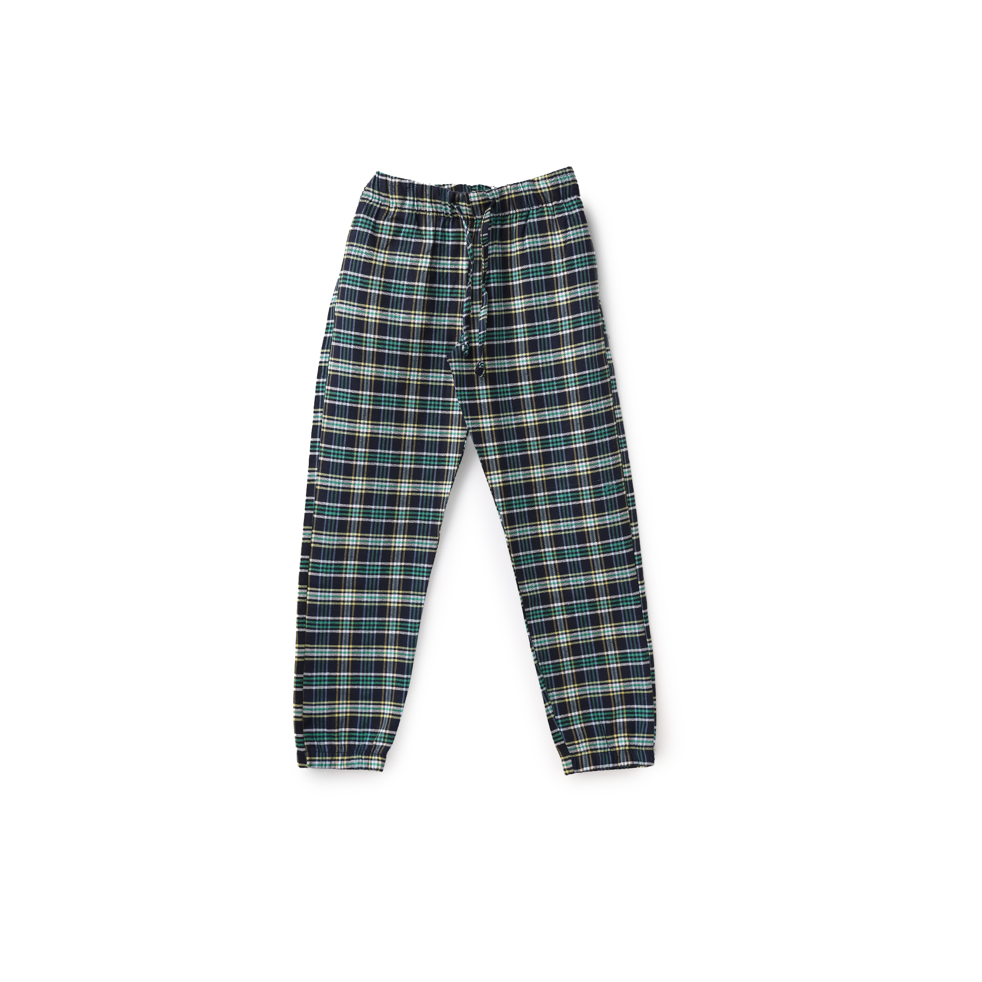 Plaid Elastic Waist Casual Pants