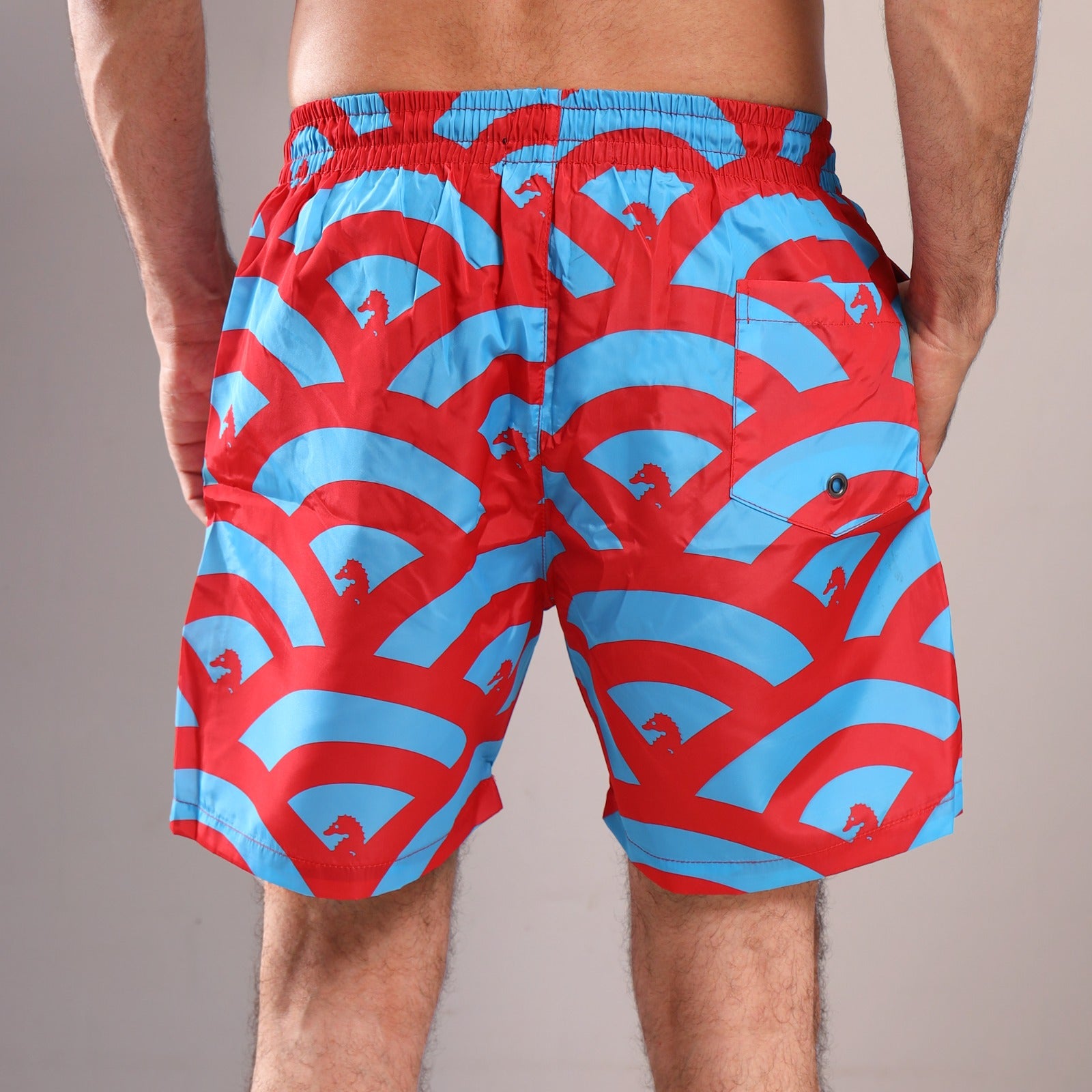 Crimson Crest Swim Trunks