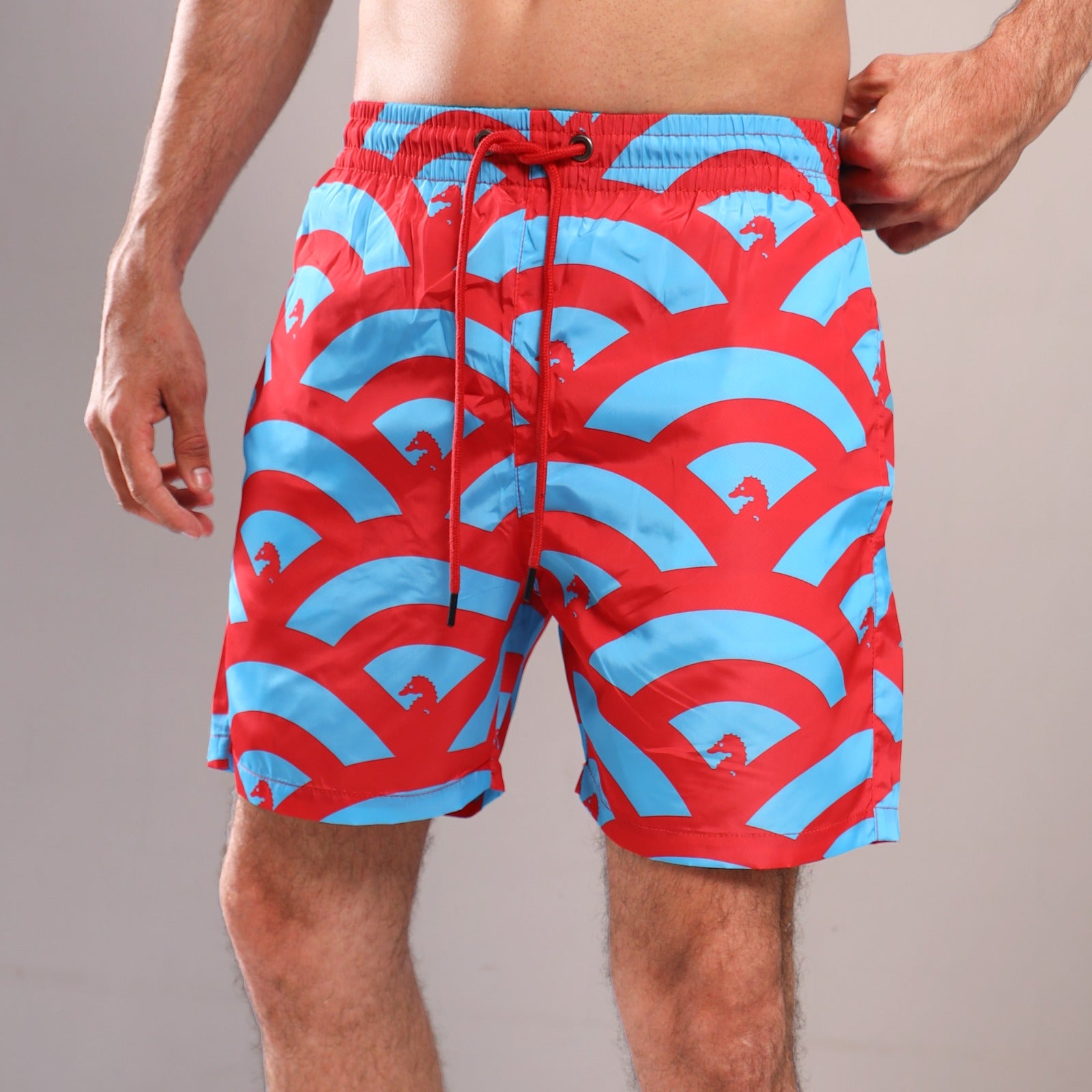 Crimson Crest Swim Trunks